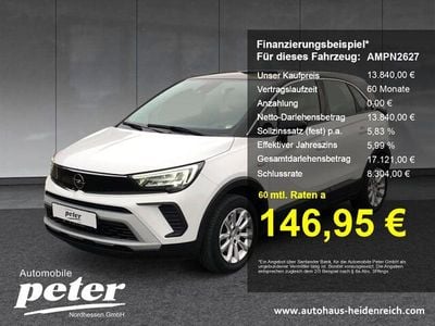 Gebraucht Opel Crossland X Elegance 110 PS (80 kW) 2022 Weiss SUV