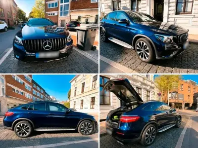 Gebraucht Mercedes GLC250 AMG line 211 PS (155 kW) 2019 Blau Coupé