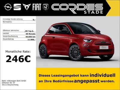 Nouă Fiat 500C La Prima 65 CP (47 kW) 2026 Roșu Cabrio