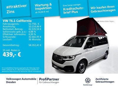 Gebraucht VW California Beach 204 PS (150 kW) 2021 Candyweiß/dach schwarz Van