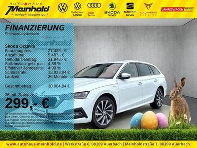 Gebraucht Skoda Octavia Style 204 PS (150 kW) 2023 Moonweiß perleffekt/moonweis Kombi