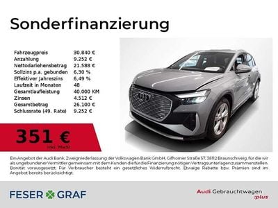 Kieselgrau Gebraucht 2022 Audi Q4 e-tron S-Line SUV | 30.840 € (Superpreis)
