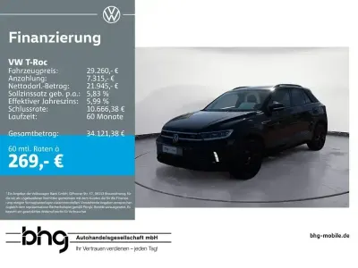 Brugt VW T-Roc R-line 150 HK (110 kW) 2025 Sort SUV