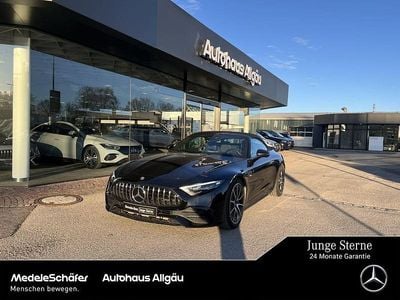 Lack obsidianschwarz (metallic) Gebraucht 2024 Mercedes SL43 AMG AMG Cabrio | 99.470 € (Guter Preis)