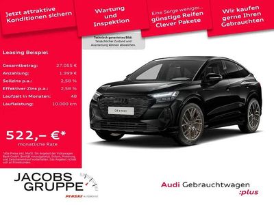 Schwarz Gebraucht 2025 Audi Q4 Sportback e-tron S-Line SUV | 56.469 €
