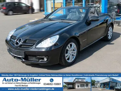 Gebraucht Mercedes SLK200 184 PS (135 kW) 2009 Obsidianschwarz  metalliclack Cabrio
