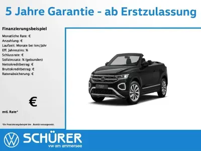 Gebraucht VW T-Roc Cabriolet Style 116 PS (85 kW) 2025 Schwarz Cabrio