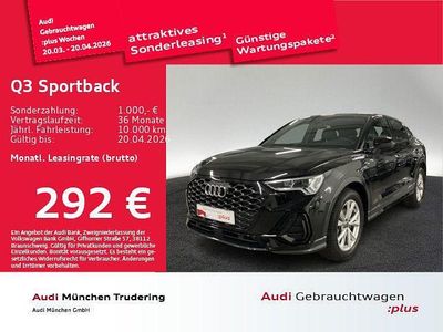 Gebraucht Audi Q3 Sportback S-Line 150 PS (110 kW) 2025 Schwarz SUV