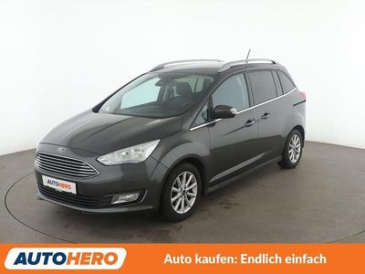 Grau Gebraucht 2018 Ford Grand C-Max Titanium Van / Kleinbus | 11.910 € (Fairer Preis)