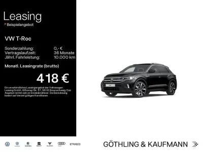 Second-hand VW T-Roc R-line 190 CP (139 kW) 2023 Negru SUV