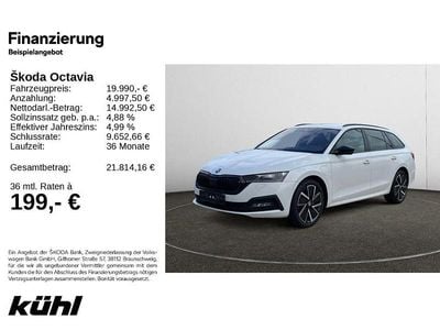 Gebraucht Skoda Octavia Style 204 PS (150 kW) 2021 Candyweiß Kombi