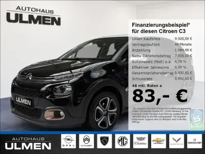 Gebraucht Citroën C3 Origins 83 PS (61 kW) 2020 Schwarz Kleinwagen