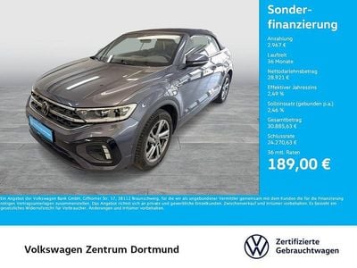 Brugt VW T-Roc Cabriolet R-line 150 HK (110 kW) 2025 Grå Cabriolet