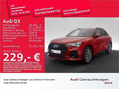 Gebraucht Audi Q3 S-Line 150 PS (110 kW) 2022 Tangorot metallic SUV