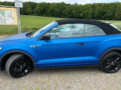 Gebraucht VW T-Roc Cabriolet R-line 150 PS (110 kW) 2021 Blau Cabrio