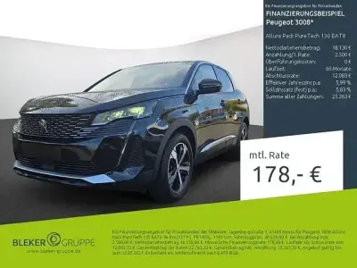Used Peugeot 3008 Allure 131 HP (96 kW) 2023 Black SUV