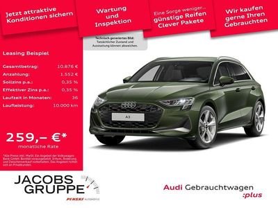 Distriktgrün metallic Gebraucht 2025 Audi A3 Advanced Plus Limousine | 31.780 € (Superpreis)