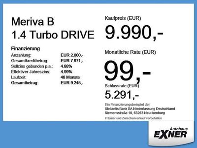 Usata Opel Meriva drive 120 CV (88 kW) 2016 Grigio Monovolume