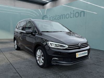 Gebraucht VW Touran Highline 150 PS (110 kW) 2021 Schwarz Van / Kleinbus