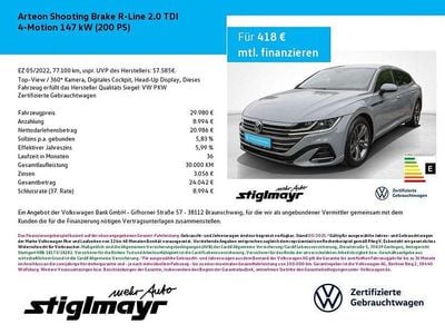 Gebraucht VW Arteon R-line 200 PS (147 kW) 2022 Mondsteingrau Kombi
