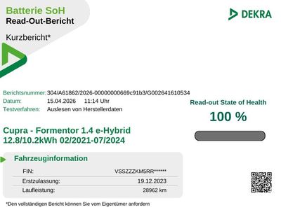 Gebraucht Cupra Formentor 204 PS (150 kW) 2024 SUV