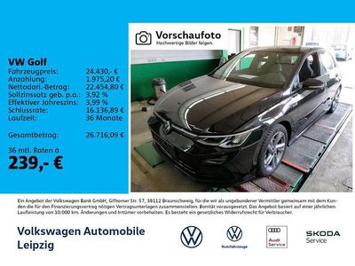 Gebraucht VW Golf VIII R-line 131 PS (96 kW) 2024 Schwarz Limousine