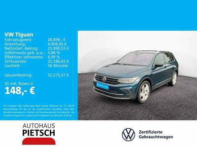 Gebraucht VW Tiguan Active 150 PS (110 kW) 2022 Blau SUV