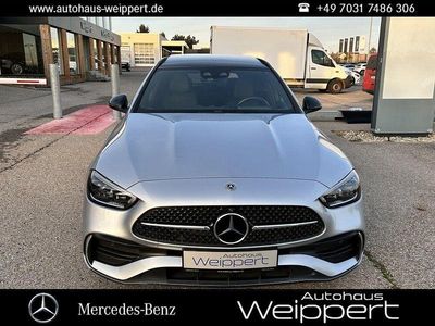 Silber Gebraucht 2022 Mercedes C300e AMG line Limousine | 41.950 € (Teuer)