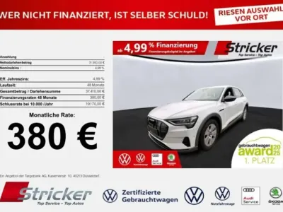 Gebraucht Audi e-tron Advanced Plus 300 kW (408 PS) 2022 Gletscherweiß metallic (metallic) SUV