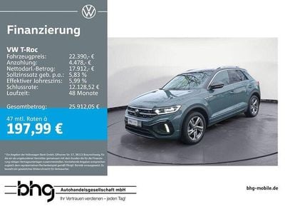 Gebraucht VW T-Roc R-line 110 PS (80 kW) 2023 Blau SUV