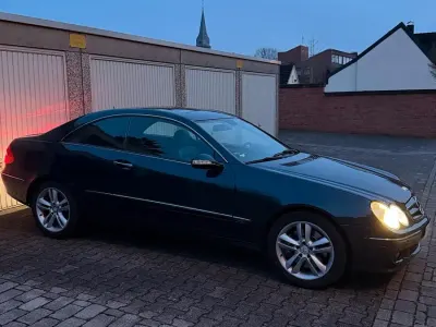 Brugt Mercedes CLK320 224 HK (164 kW) 2007 Blå Coupe