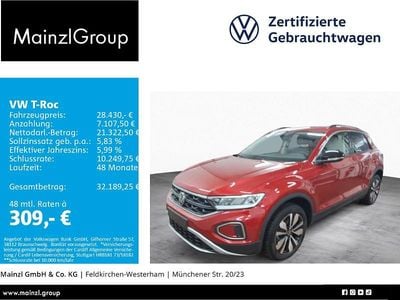 Gebraucht VW T-Roc Goal 150 PS (110 kW) 2024 Rot SUV
