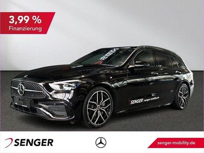 Gebraucht Mercedes C200 AMG line 204 PS (150 kW) 2026 Lack obsidianschwarz met Kombi