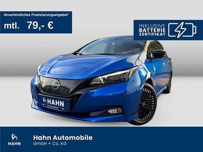 Gebraucht Nissan Leaf N-Connecta 110 kW (150 PS) 2022 Magnetic blue/black m Kleinwagen