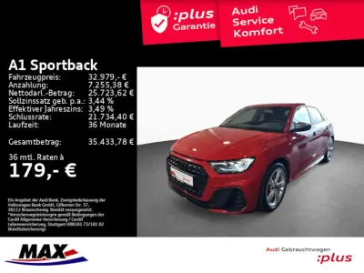Brugt Audi A1 Sportback S-Line 207 HK (152 kW) 2025 Rød Hatchback