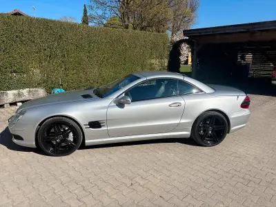 Używany Mercedes SL55 AMG AMG 500 KM (367 kW) 2003 Srebrny Kabriolet