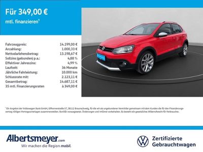 Gebraucht VW Polo Cross 90 PS (66 kW) 2015 Rot Kleinwagen