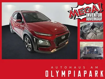 Gebraucht Hyundai Kona Premium 177 PS (130 kW) 2019 Pulse red / mic SUV
