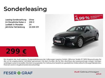 Mythosschwarz metallic Gebraucht 2025 Audi A6 Ambiente Limousine | 46.240 € (Fairer Preis)