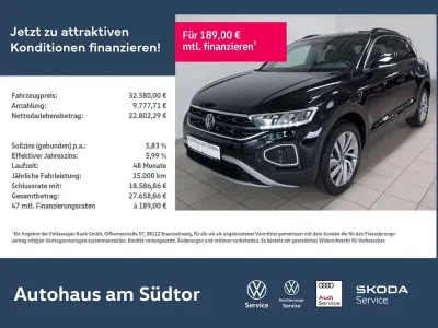 Gebraucht VW T-Roc Goal 150 PS (110 kW) 2024 Schwarz SUV