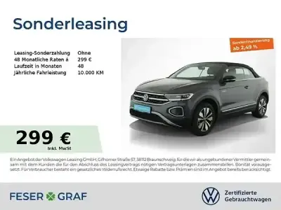 Gebraucht VW T-Roc Cabriolet Goal 116 PS (85 kW) 2025 Rauchgrau metallic Cabrio