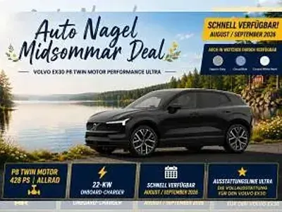 Neu Volvo EX30 314 kW (428 PS) 2026 Schwarz (onyx black metallic) SUV