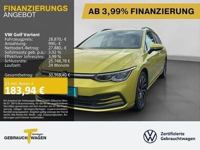 Gelb Gebraucht 2024 VW Golf VIII Style Kombi | 28.870 € (Fairer Preis)