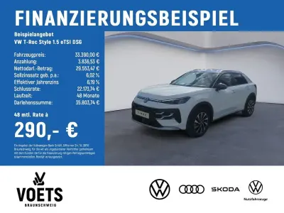 Neu VW T-Roc Style 116 PS (85 kW) 2026 Weiß SUV