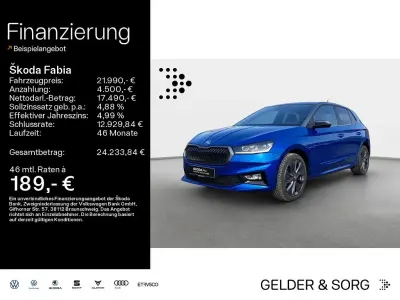 Używany Skoda Fabia Style 150 KM (110 kW) 2023 Niebieski Hatchback