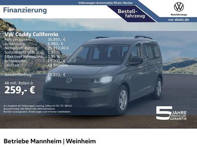 Nieuw VW Caddy California 116 PK (85 kW) 2026 Grijs MPV