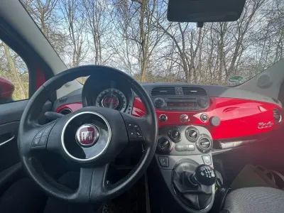 Używany Fiat 500C Lounge 69 KM (50 kW) 2014 Czerwony Kabriolet