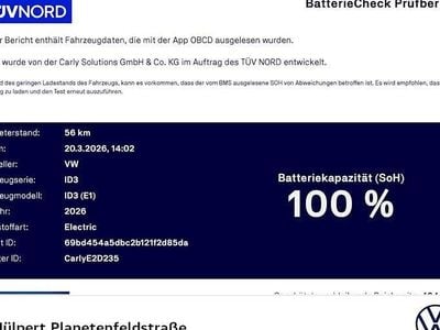 Neu VW ID.3 Pure 125 kW (170 PS) 2026 Schwarz Kleinwagen