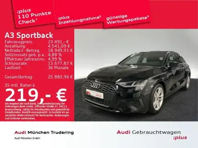 Brugt Audi A3 Performance 110 HK (80 kW) 2023 Sort Sedan