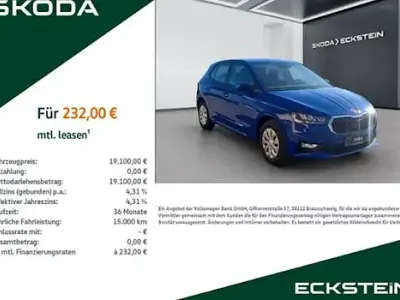 Nowe Skoda Fabia Essence 95 KM (69 kW) 2026 Niebieski Hatchback